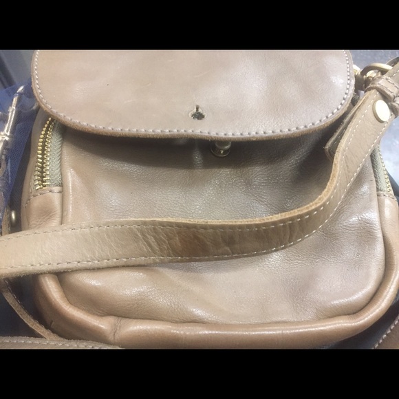 J.CREW TAN LEATHER Crossbody PREPPY CLASSY S LUX - Picture 7 of 8